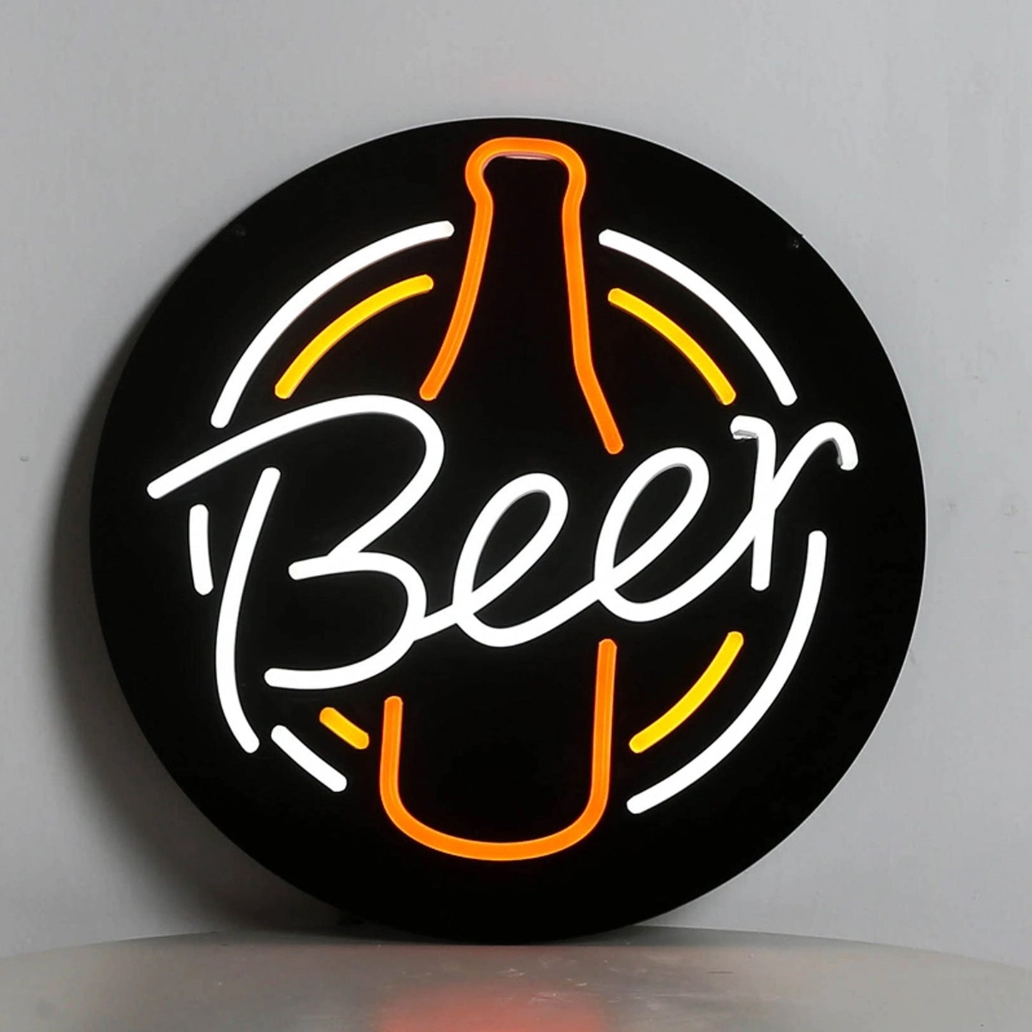 Black Acrylic Custom Sign 18.4x18.4inch LED Large Neon Sign Bedroom/Wall Decor/Party Decorations