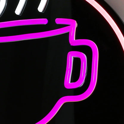 Neon LED Coffee Sign LED Flexible Neon Light Neon Sign Black Backboard LED Neon Sign for Shop