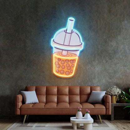 Milk Tea Neon Signs Boba Tea Led Sign Drink Display Neon Sign for Wall Decor Dimmable Acrylic Milk Tea Light Up Sign Neon Light for Living Room Shop Office Bedroom Gift for Kids Girls Boys Christmas Birthday