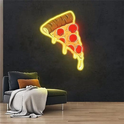 Pizza Neon Sign Neon LED Signs Light Neon Lights Customize for Wall Man 45X33.4cm