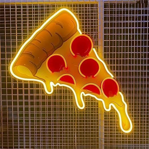 Pizza Neon Sign Neon LED Signs Light Neon Lights Customize for Wall Man 45X33.4cm