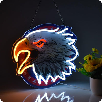 Eagle neon signs, neon sign for wall decor, USB LED sign, eagle wall decor for bar pub store club garage bedroom