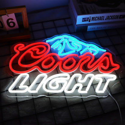 Crs LIGHT Neon Signs for Wall Decor Neon Lights for Bedroom Led Business Signs Suitable for Man Cave Bar Pub Restaurant Christmas Gift Art 5V Power Adapter, 17 * 11 Inch