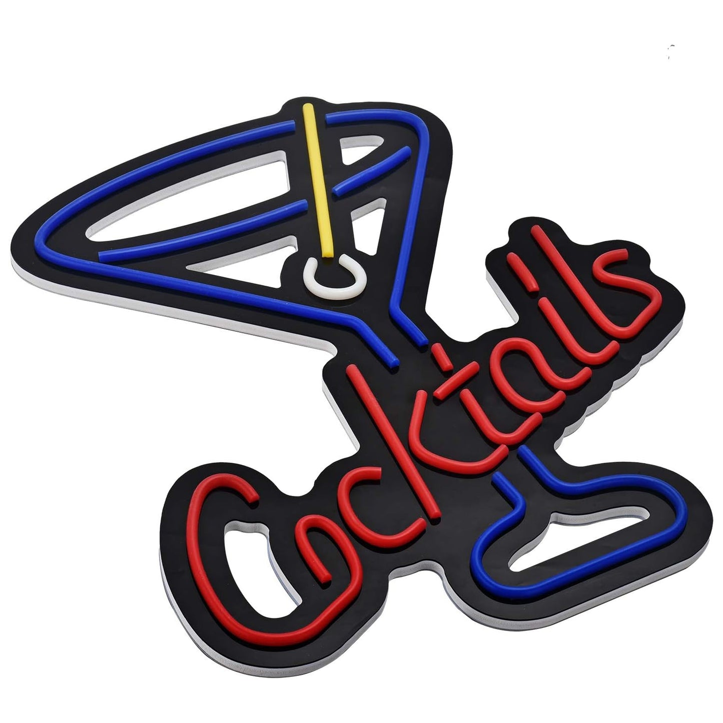 Cocktails Cup LED Neon Sign Art Wall Lights for Bar Club Bedroom Windows Glass Hotel Pub Cafe Wedding Birthday Party Gifts