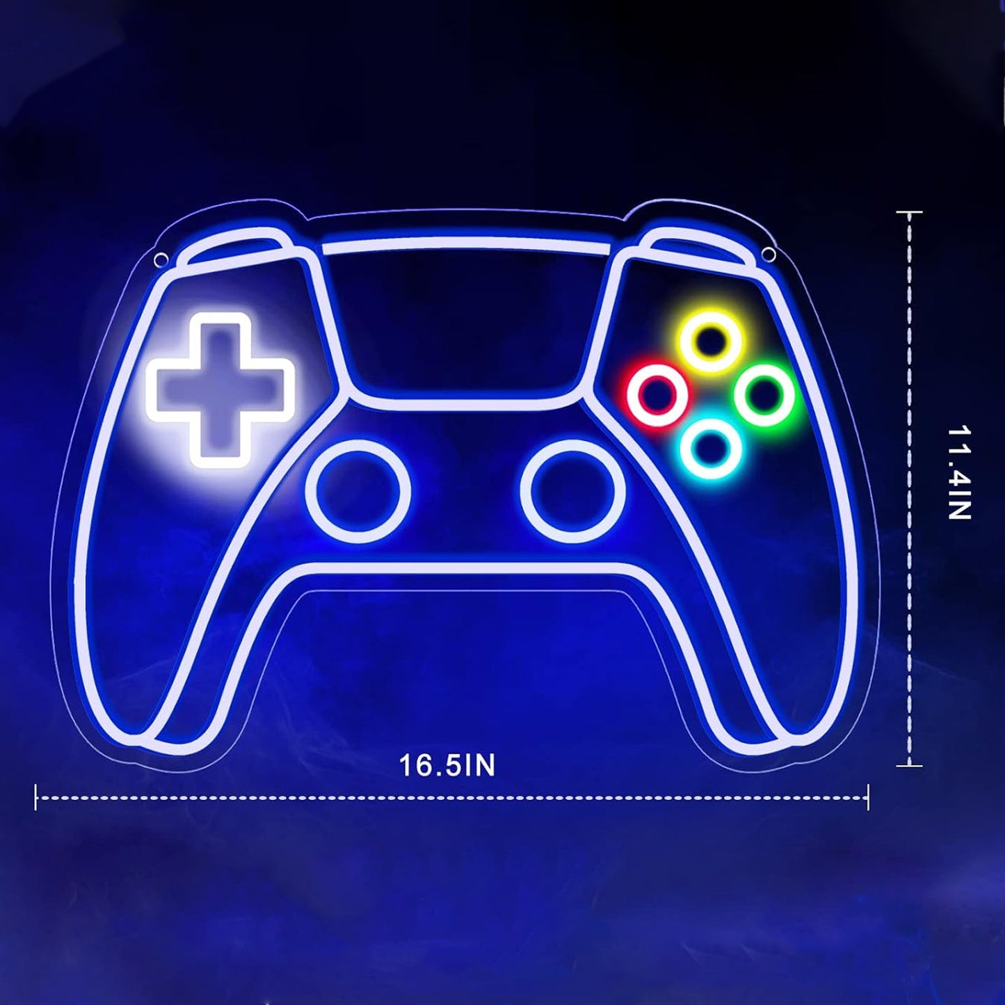 Gamer Neon Sign, Gamepad Shaped LED Neon Sign for Gamer Room Decor, Gaming Neon Sign for Boys Room Decor, Neon Gaming Sign for Gaming Wall Decor, USB Powered Gamer Gifts for Teens, Boys, Kids