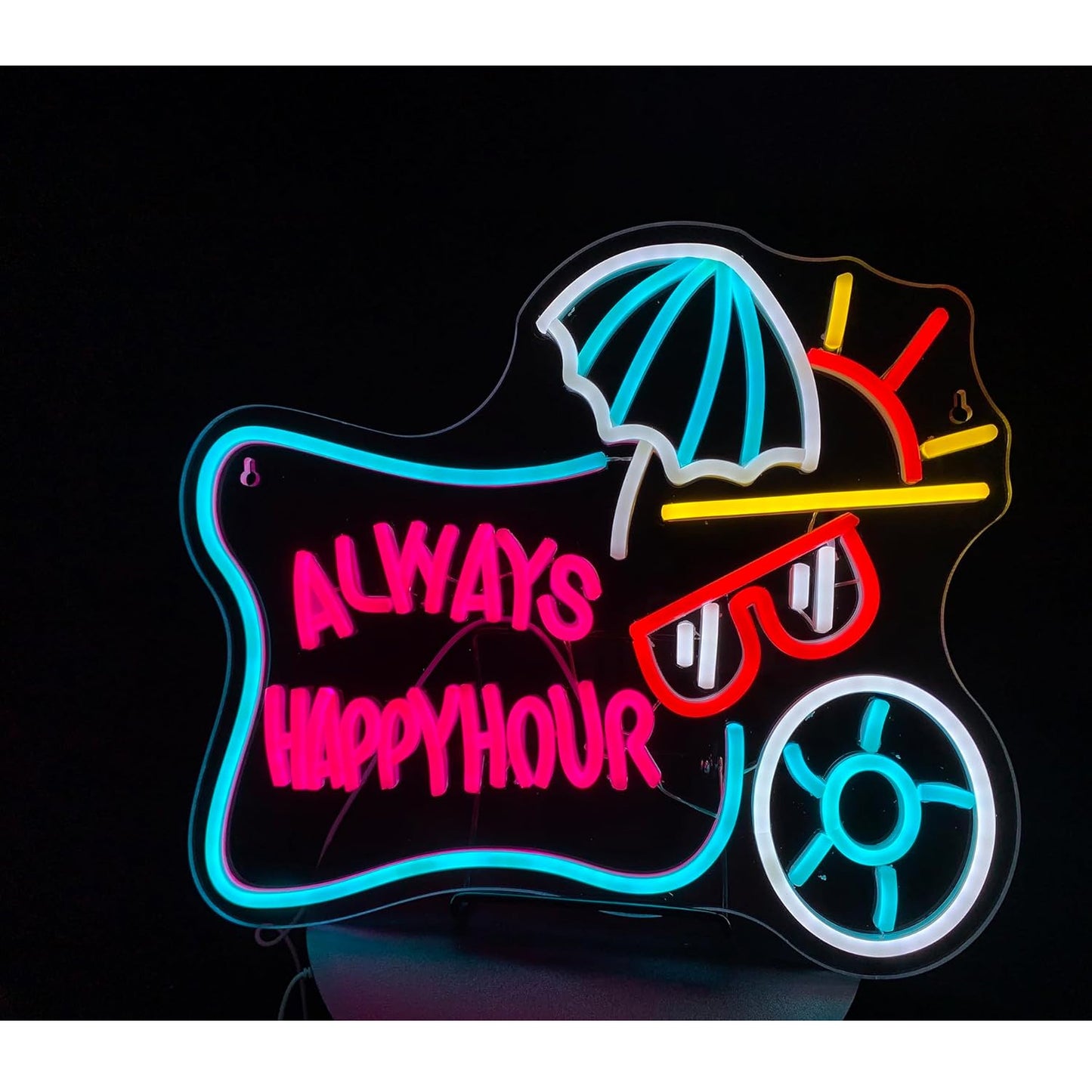 always happy hour neon light up sign,led beer bar for,home room bedroom wall man cave decor decoration