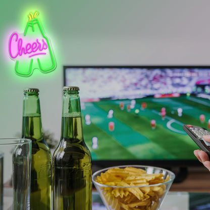 Beer Neon Sign,Beer Shape Cheers Led Sign Bar Neon Light for Wall Decor,USB Powered Neon Signs for Home Bar bedroom Pub Holiday Celebration Man Cave Garage Bedroom Birthday Party Gifts